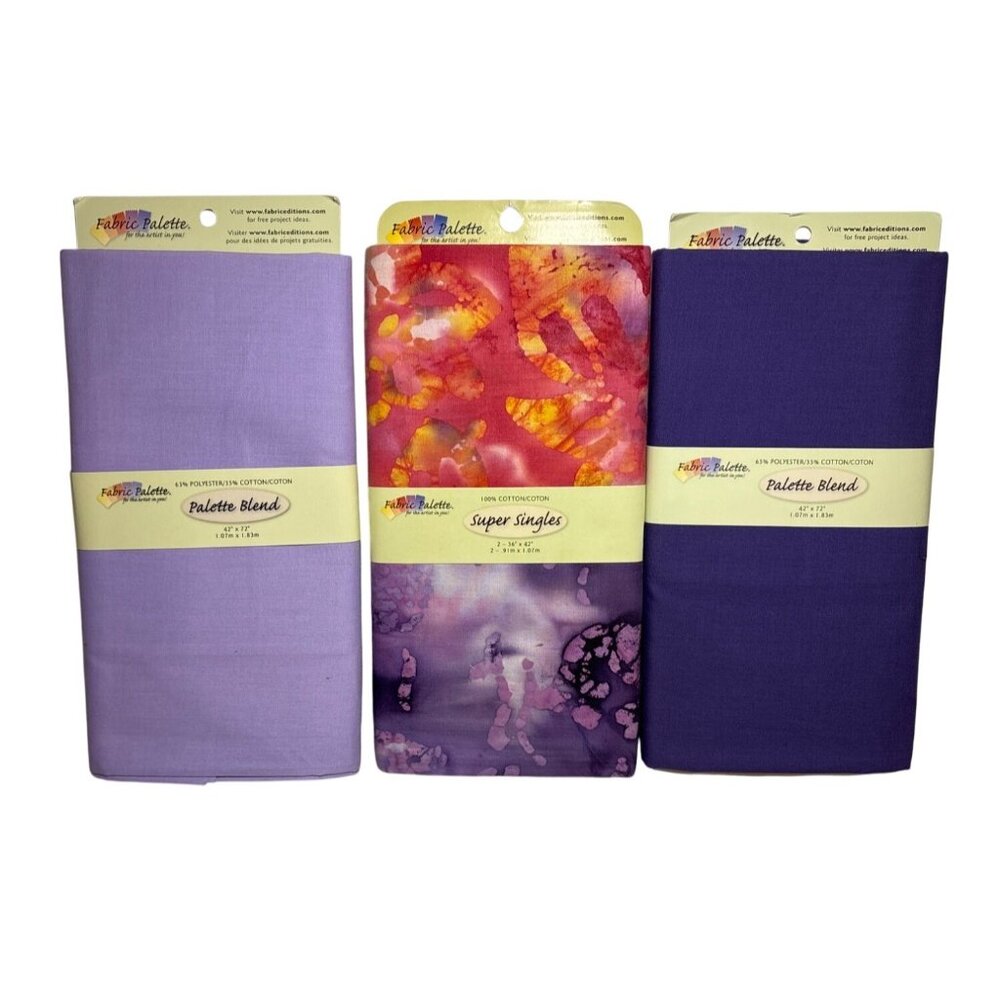 Palette Blend Lavender Pink Purple Fabric By Fabric Palette 6 yards Total Quilt